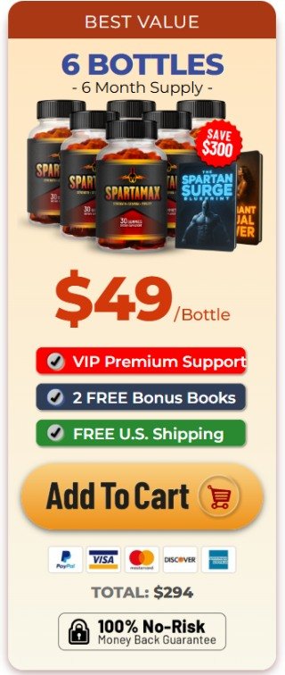 Order Spartamax 6 Bottles – Best Value Package